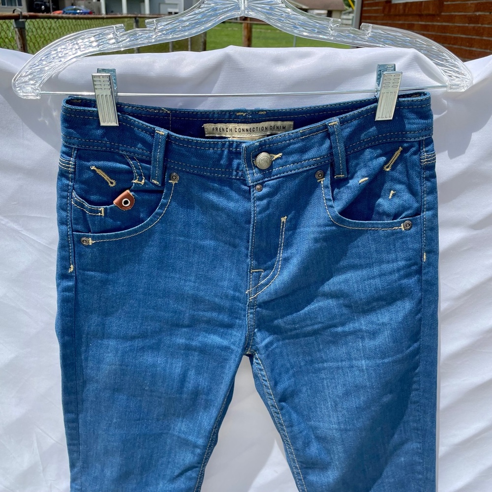 French Connection Boot Flare In Solid True Blue - image 3